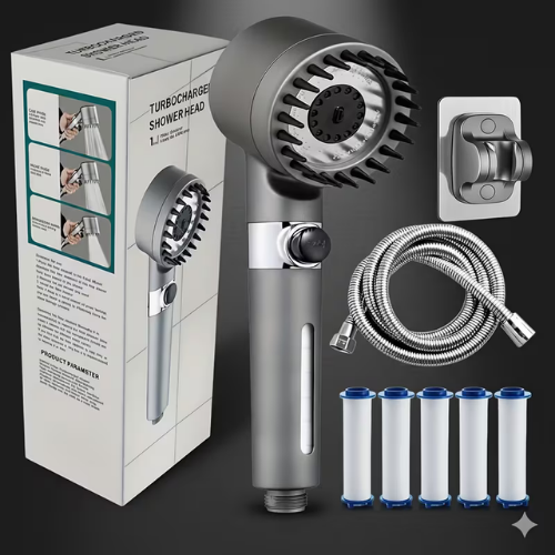 Cabezal de Ducha Turbo Spa de Alta Presión™
