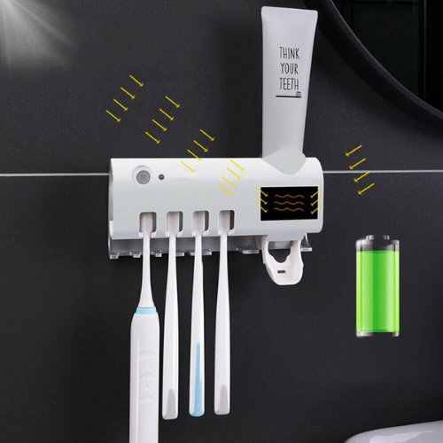 Esterilizador UV 3 en 1 para Cepillos de Dientes – Higiene Total y Pasta Automática ®