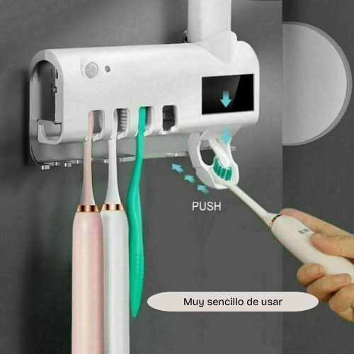 Esterilizador UV 3 en 1 para Cepillos de Dientes – Higiene Total y Pasta Automática ®