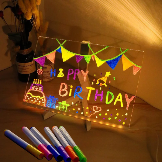 La Pizarra LED Mágica que Hace Brillar la Creatividad de tus Hijos™